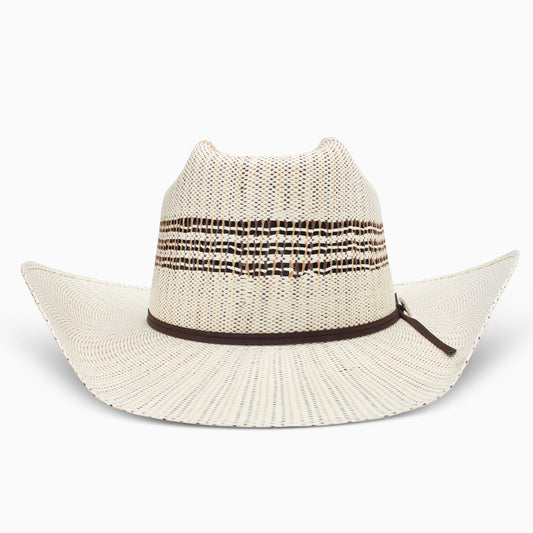 Resistol Edgewood two-tone straw cowboy hat, back view
