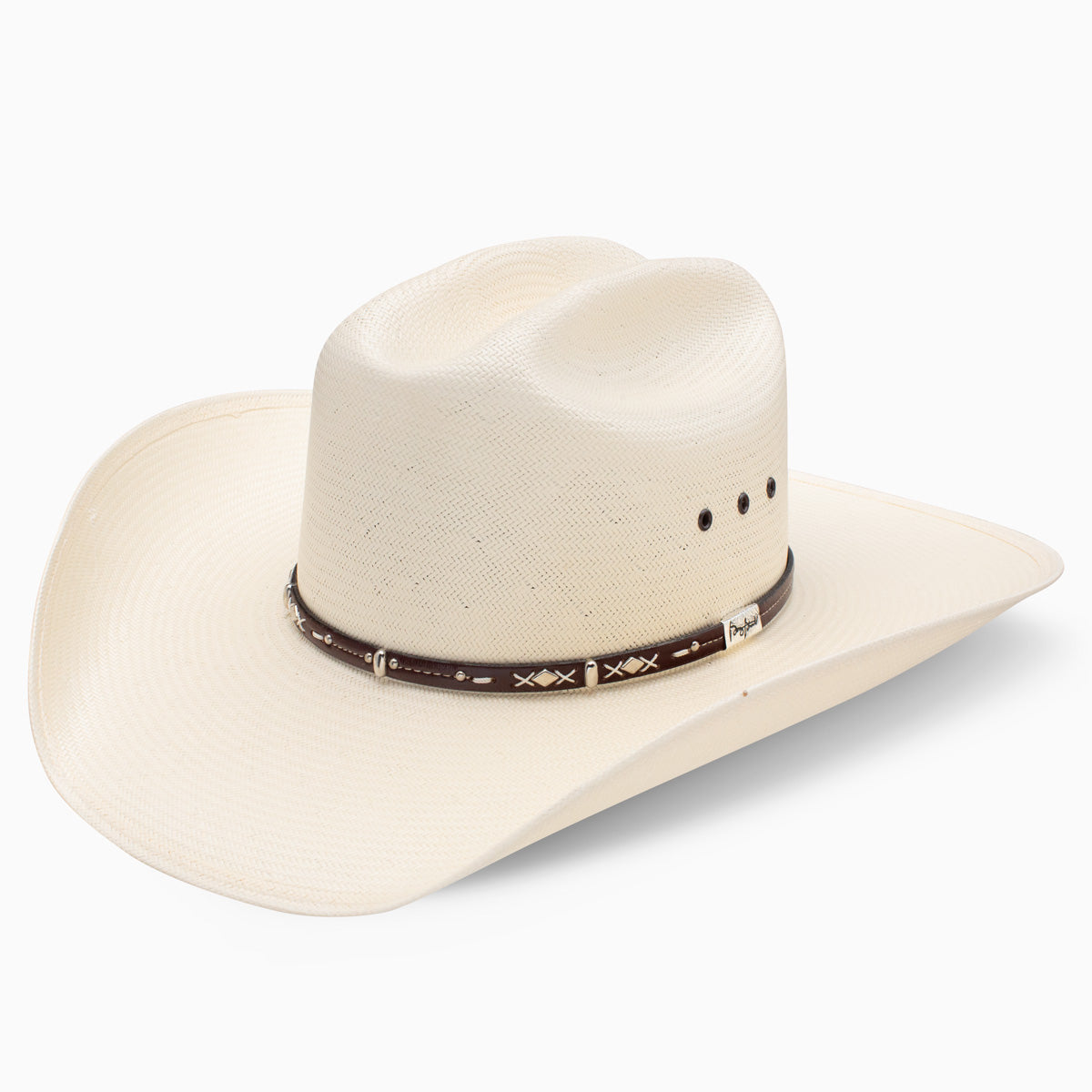 Resistol 10X Hazer George Strait natural straw cowboy hat, front view