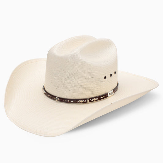 Resistol 10X Hazer George Strait natural straw cowboy hat, front view