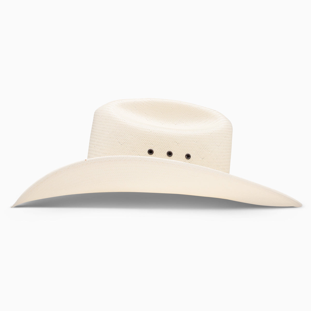 Resistol 10X Hazer natural straw cowboy hat, side view
