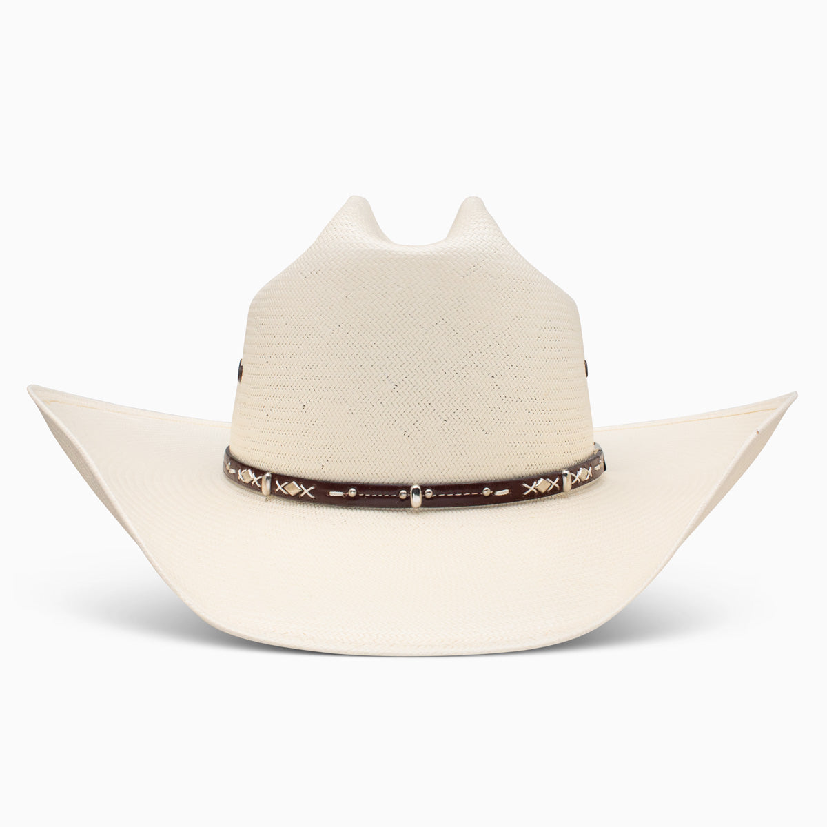 Resistol 10X Hazer natural straw cowboy hat, back view