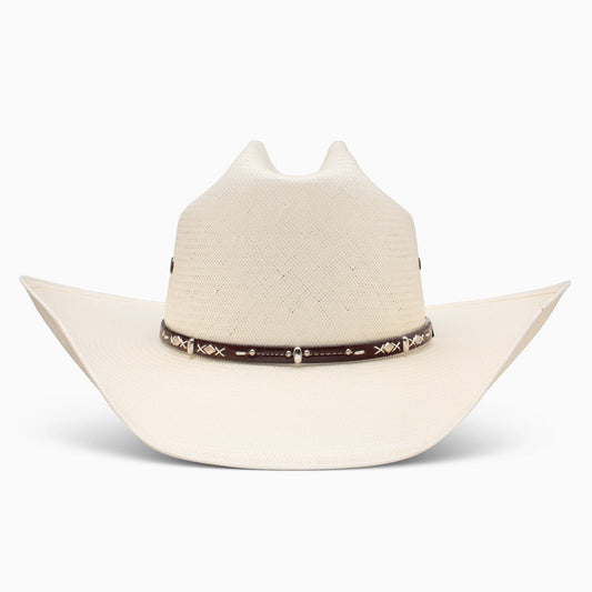 Resistol 10X Hazer natural straw cowboy hat, back view