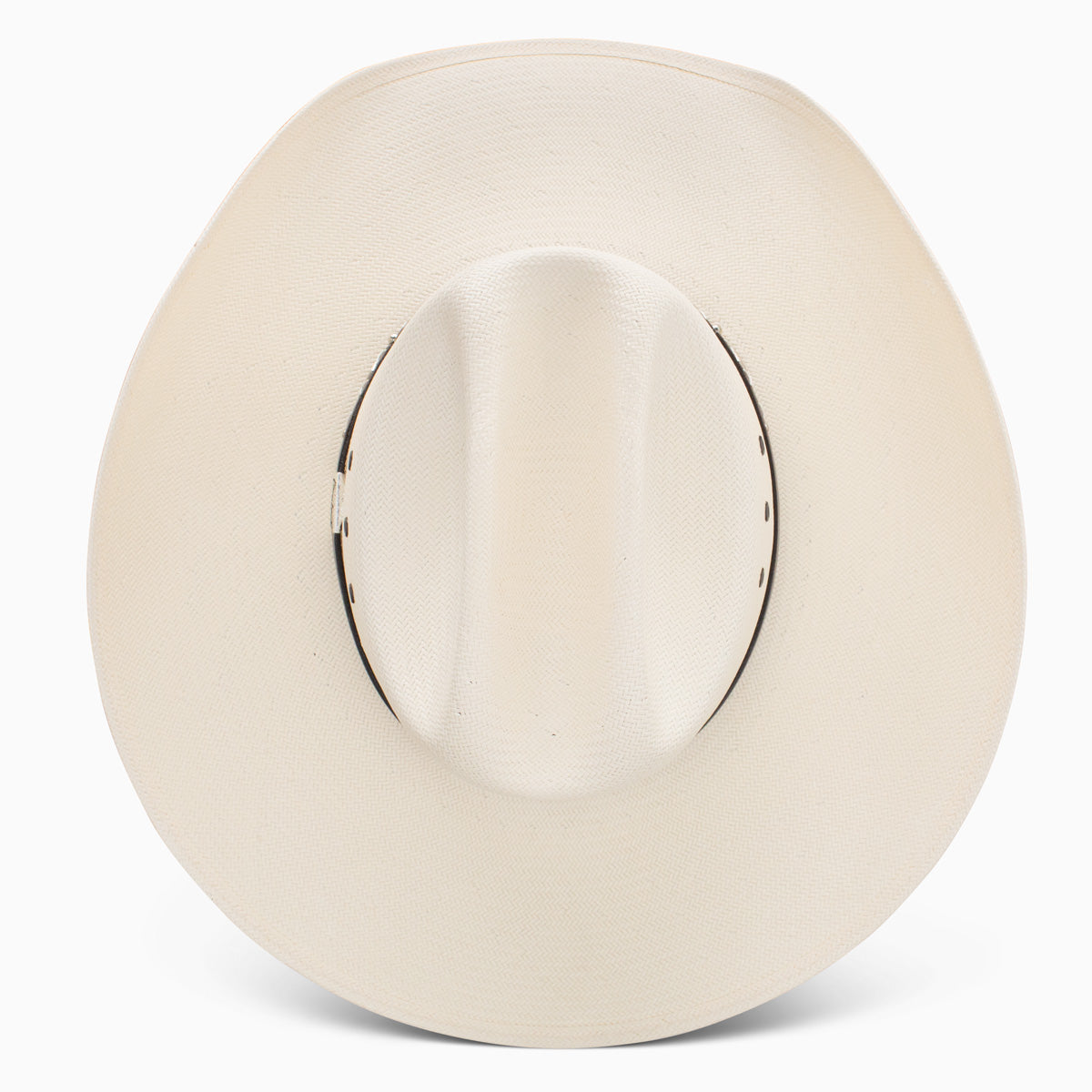 Resistol 10X Hazer straw hat, leather hatband with George Strait signature clasp