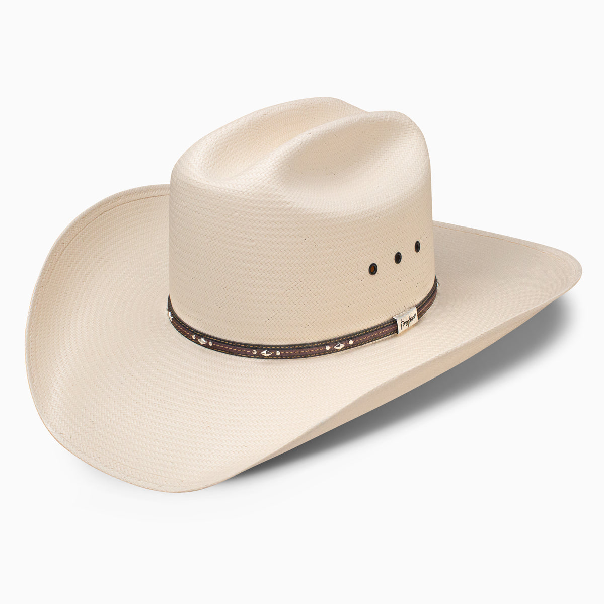 Resistol 10X Kingman George Strait natural straw cowboy hat, front view