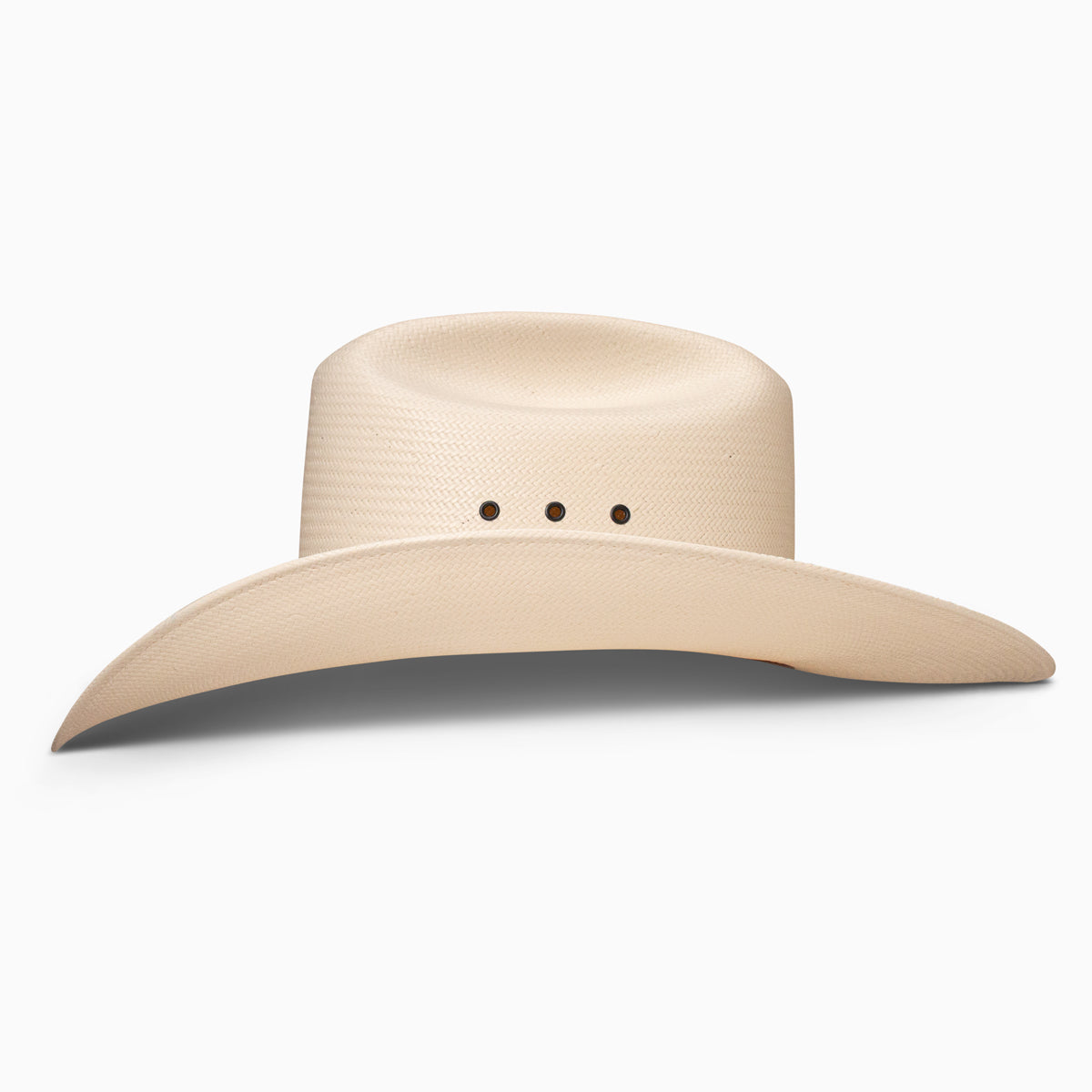 Resistol 10X Kingman natural straw cowboy hat, side view