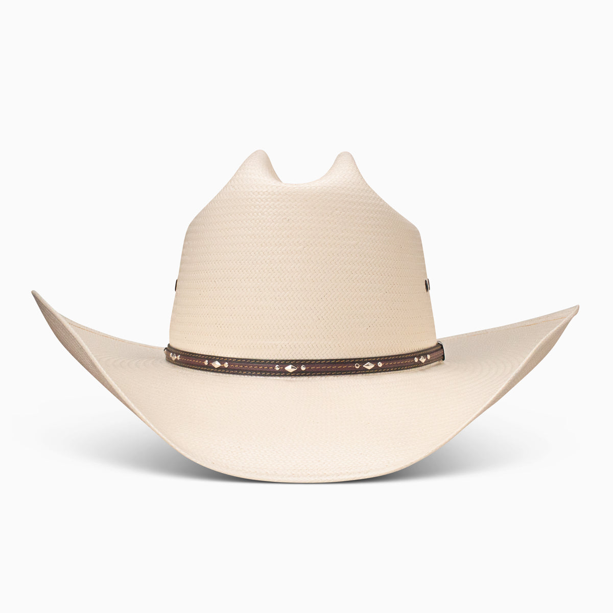 Resistol 10X Kingman natural straw cowboy hat, back view