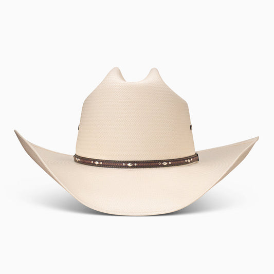 Resistol 10X Kingman natural straw cowboy hat, back view