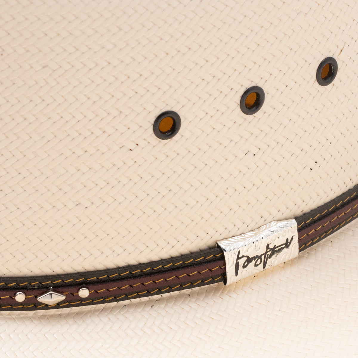 Resistol 10X Kingman straw hat, interior with Dri-Lex sweatband