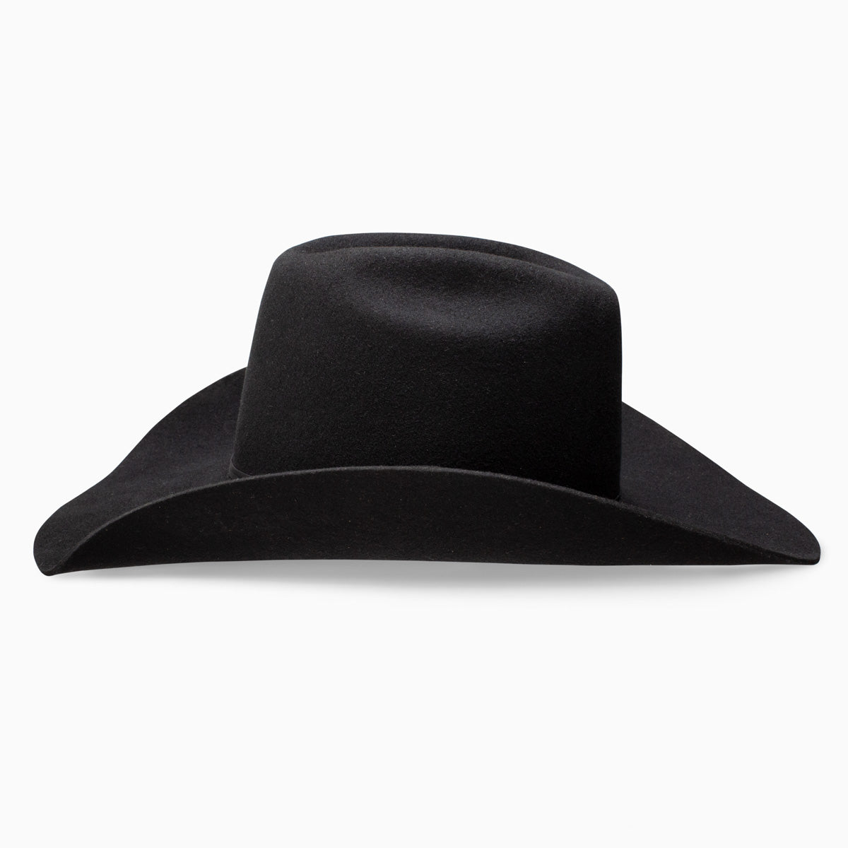 Resistol 9th Round black cowboy hat side view