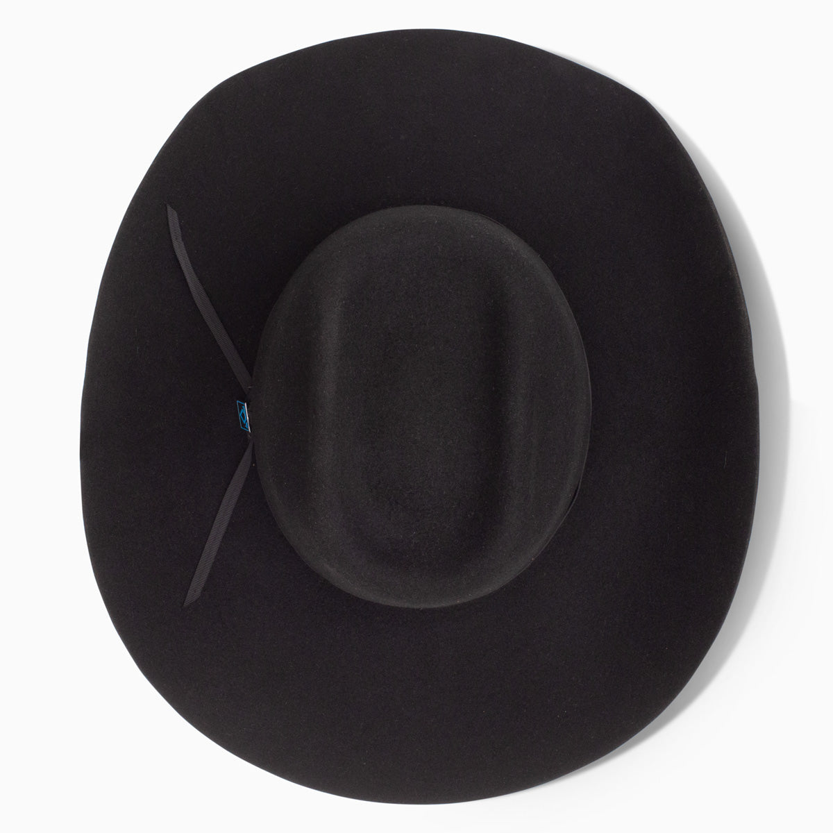 Resistol 9th Round black cowboy hat hatband with Cojo pendant