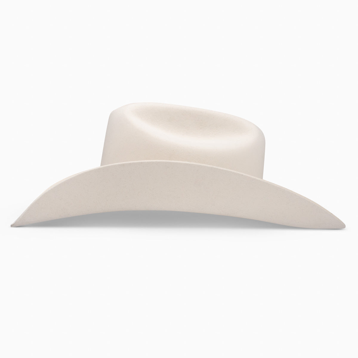 Resistol Pageant 4X white cowboy hat side view