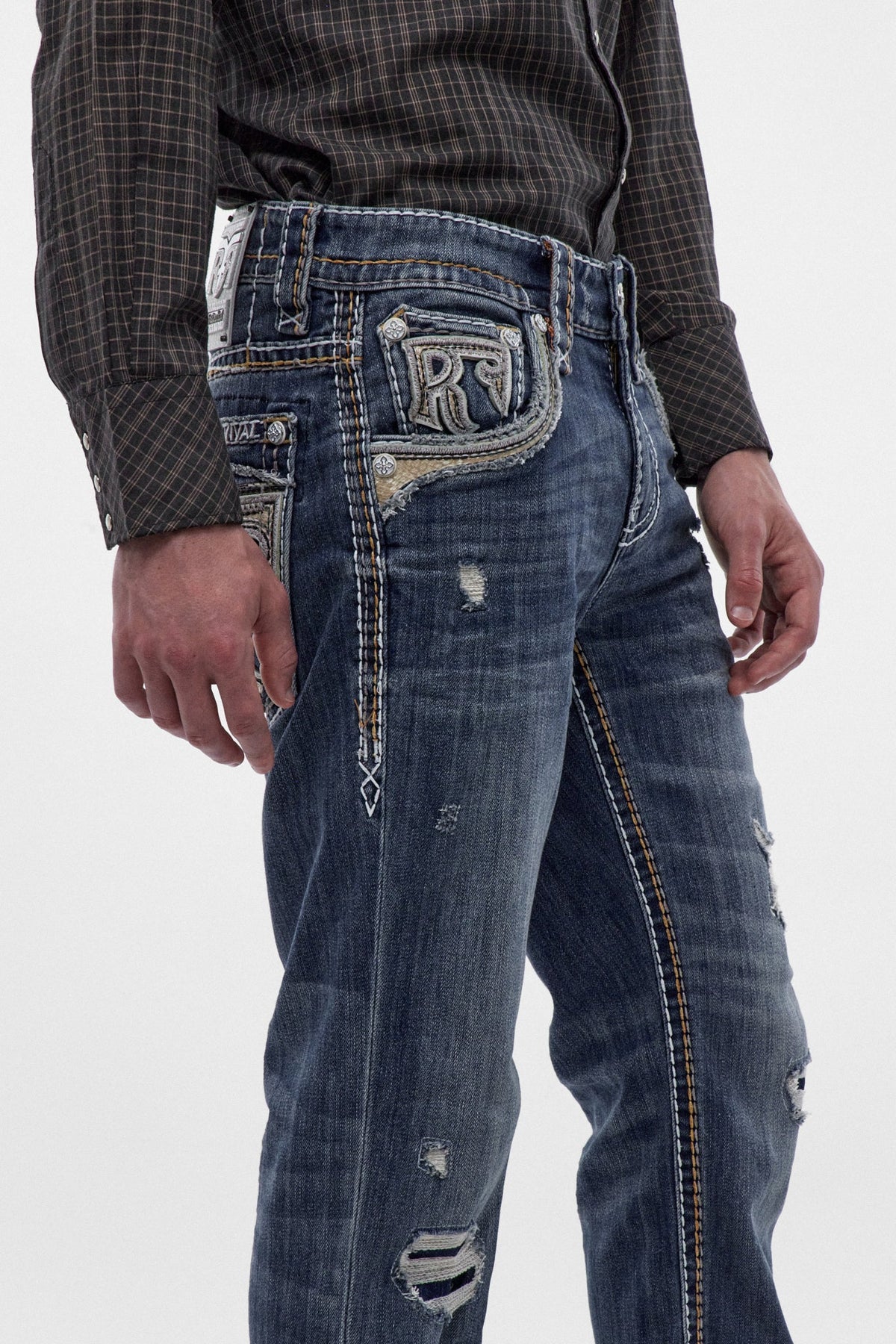 Rock Revival Men's Rylee Dark Blue Straight Leg Jean RP5799J202R - photo 6