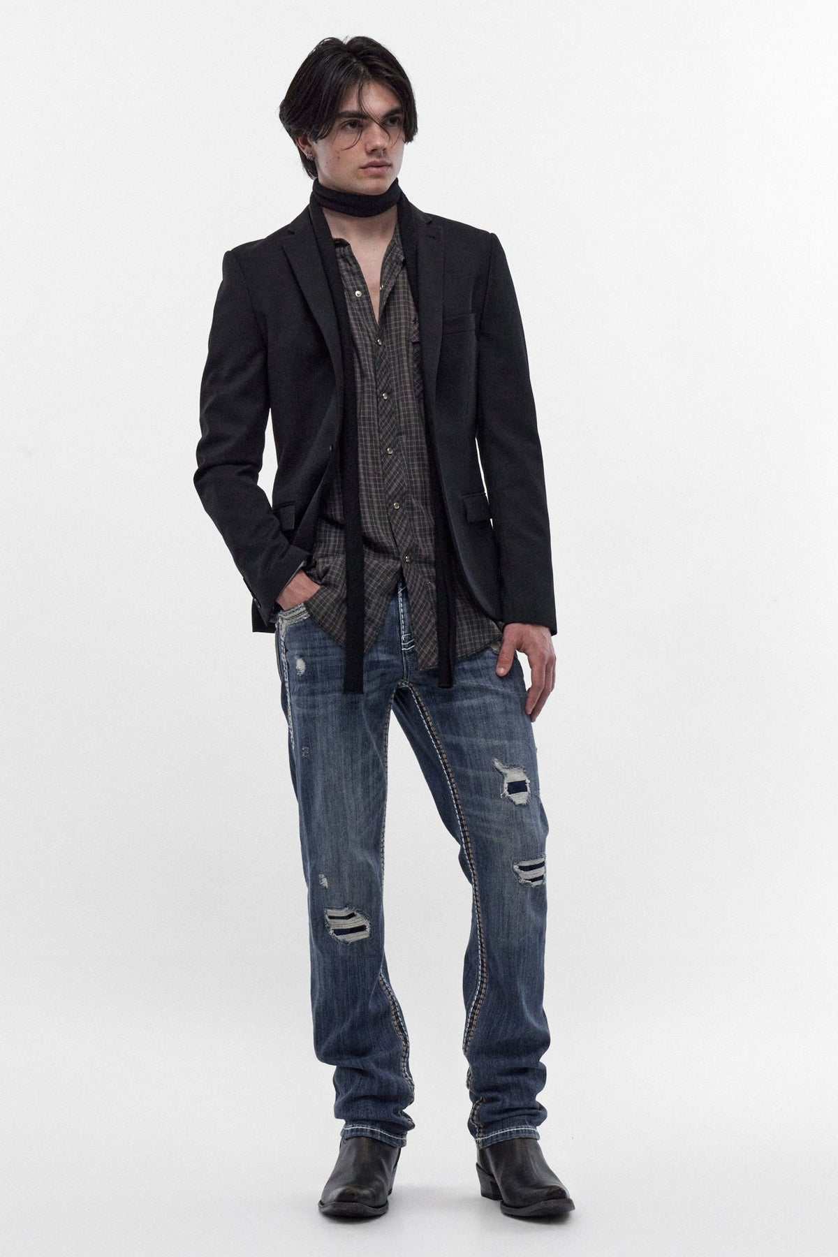 Rock Revival Men's Rylee Dark Blue Straight Leg Jean RP5799J202R - photo 1