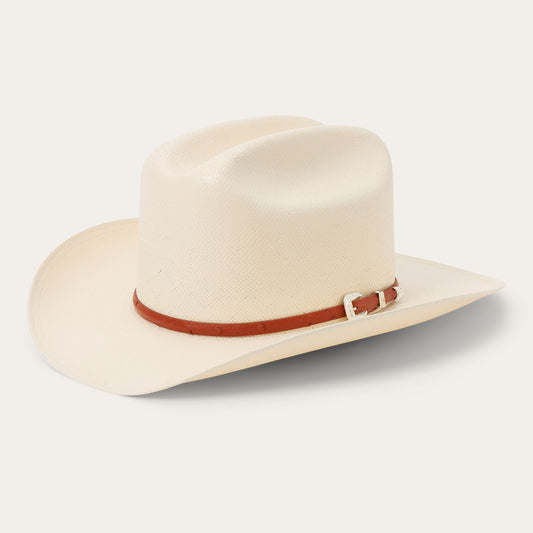 Stetson Primo Cognac 10X natural straw cowboy hat, side view