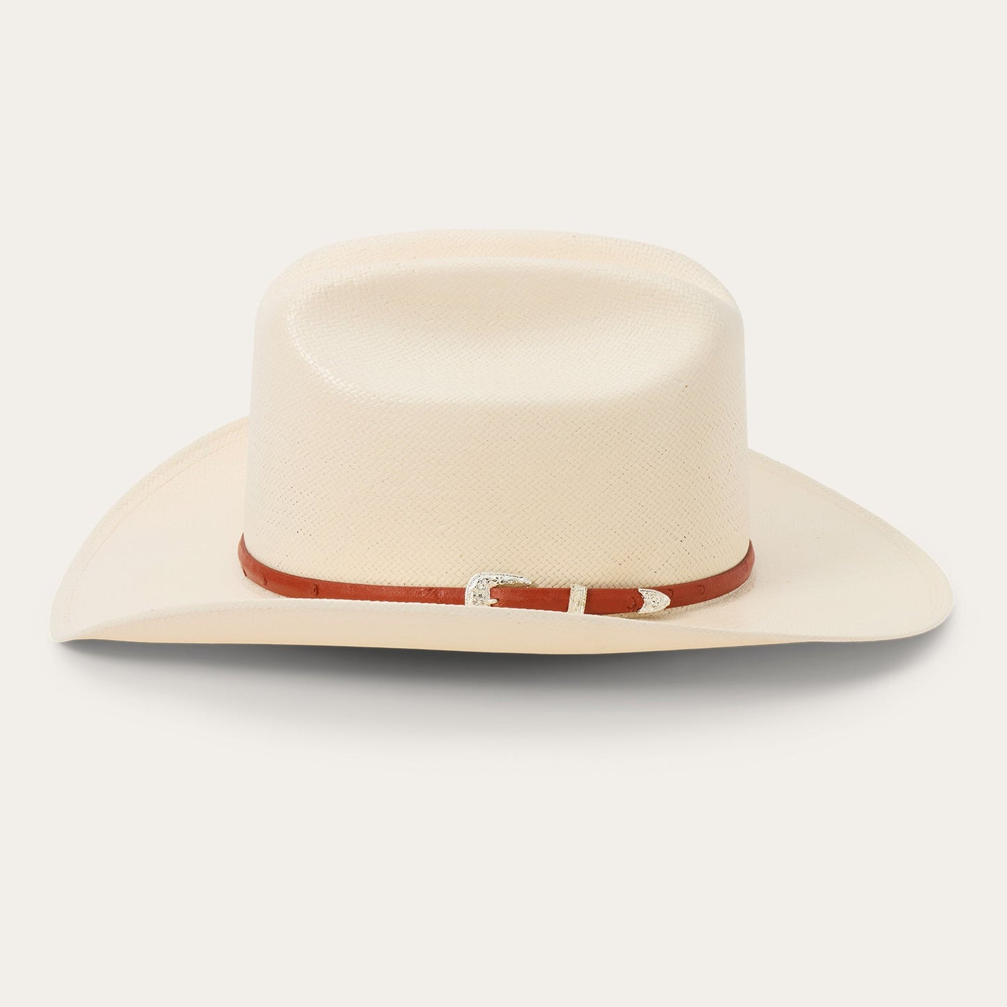 Stetson Primo Cognac 10X natural straw cowboy hat, back view