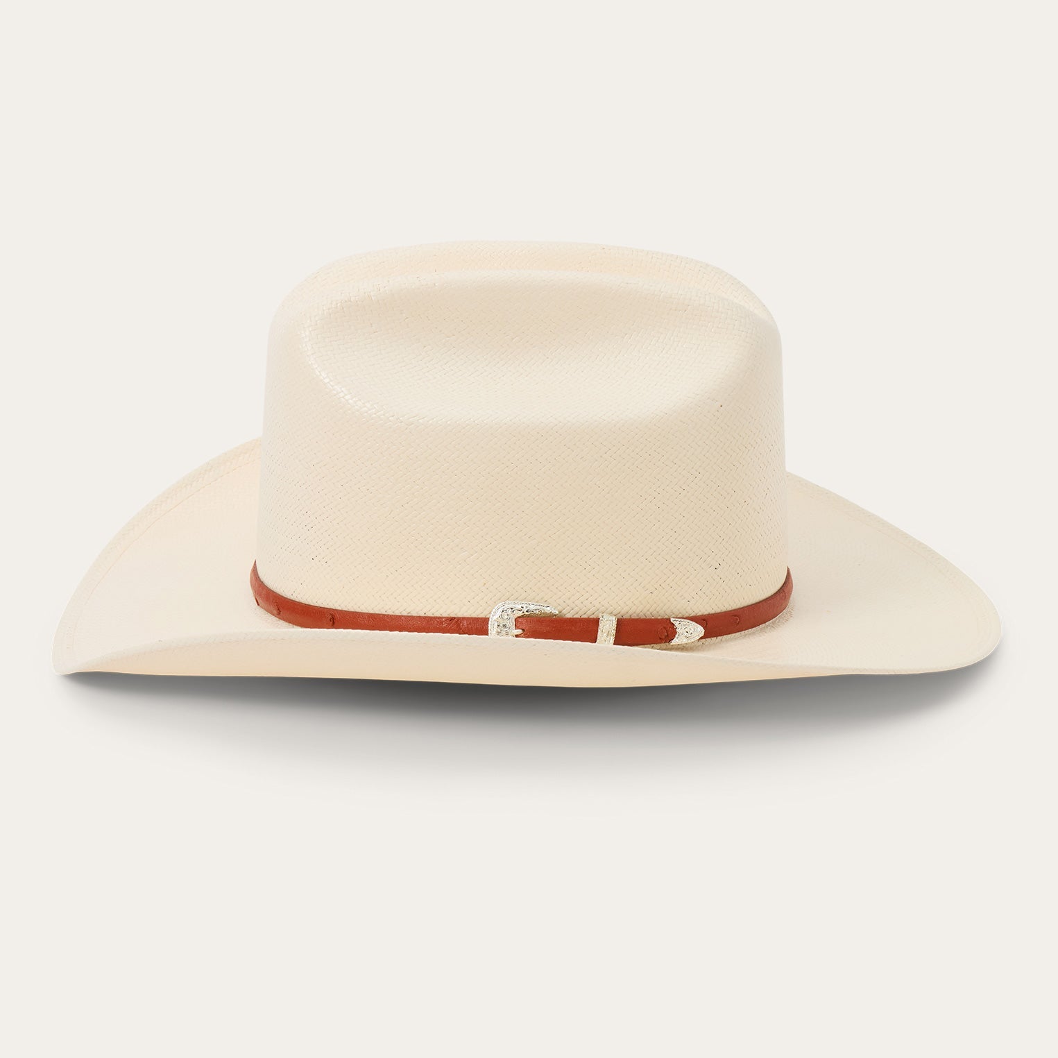 Stetson Primo Cognac 10X natural straw cowboy hat, back view