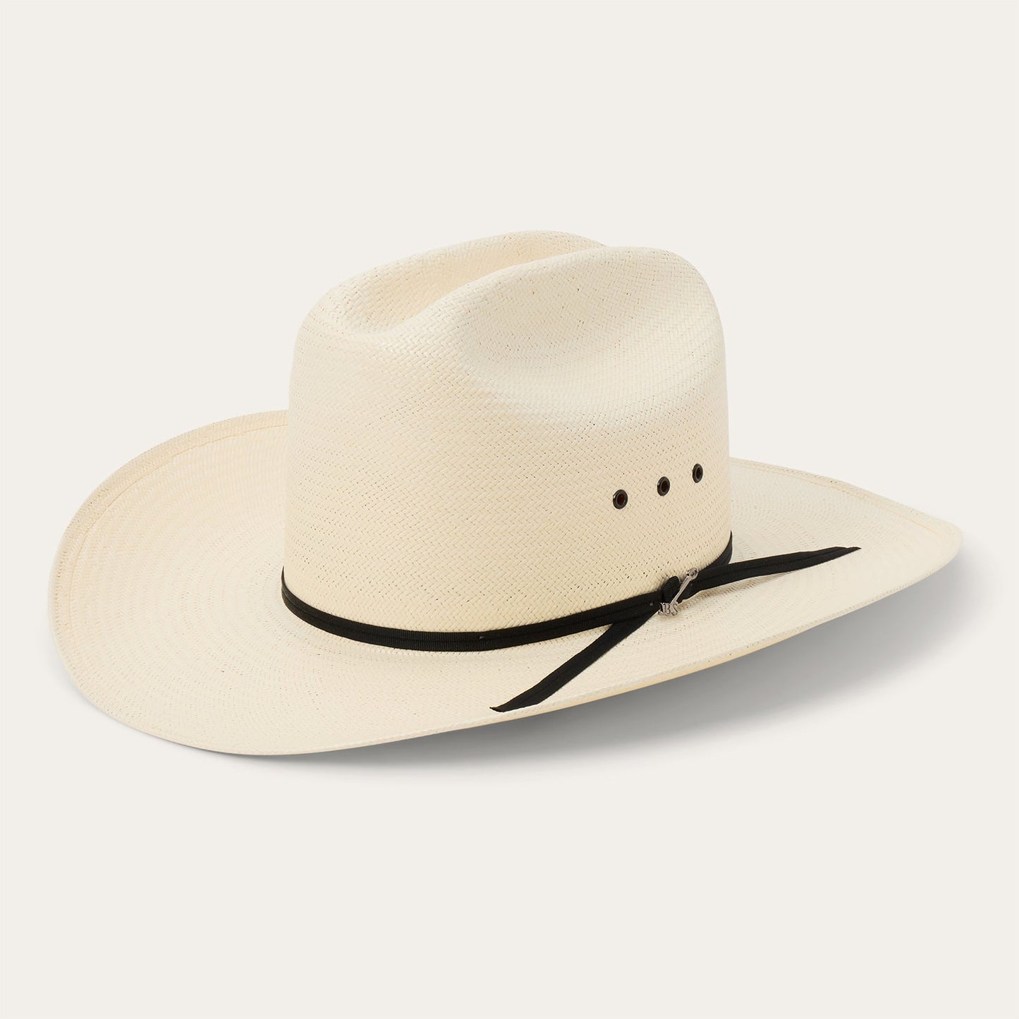Stetson Rancher 10X natural straw cowboy hat, side view
