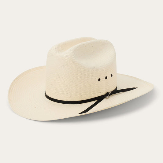 Stetson Rancher 10X natural straw cowboy hat, side view