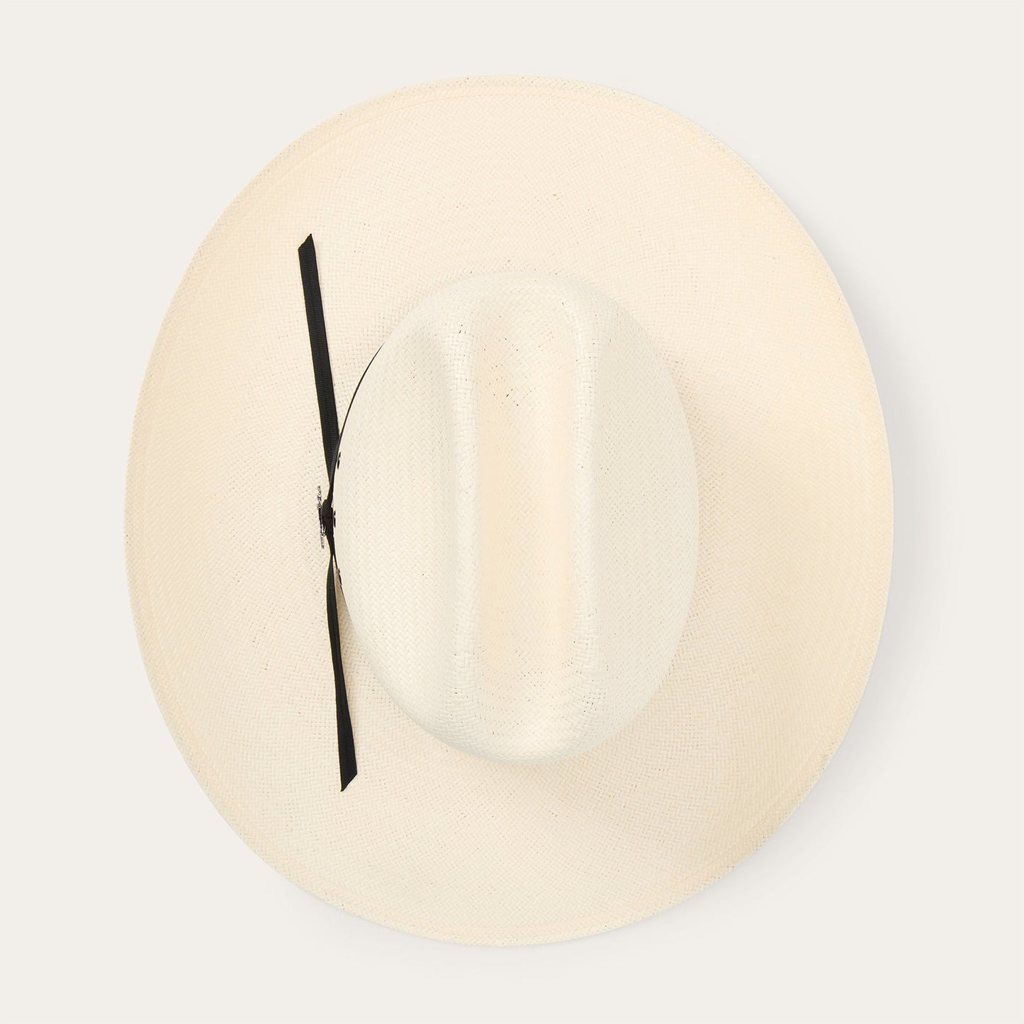 Stetson Rancher 10X straw hat, grosgrain hatband with JBS brand pin