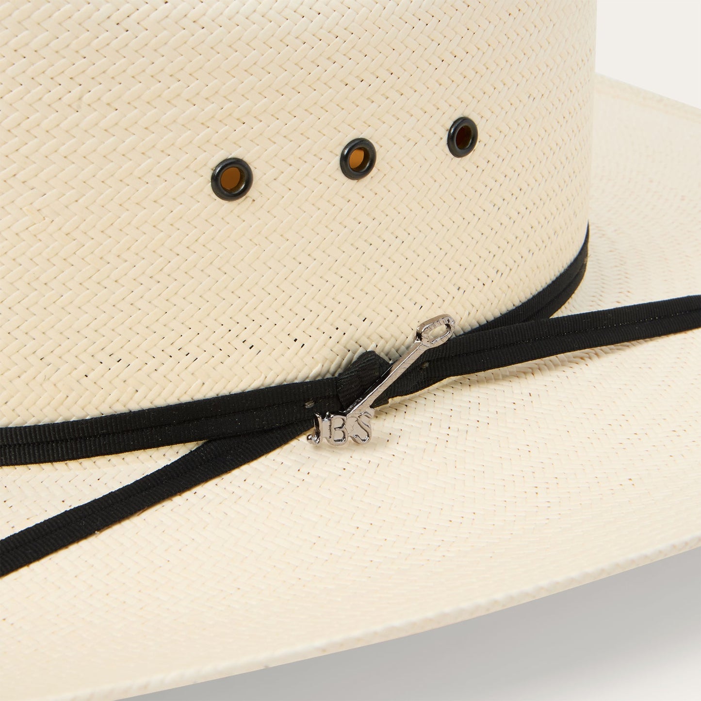 Stetson Rancher 10X straw hat, interior with genuine leather sweatband