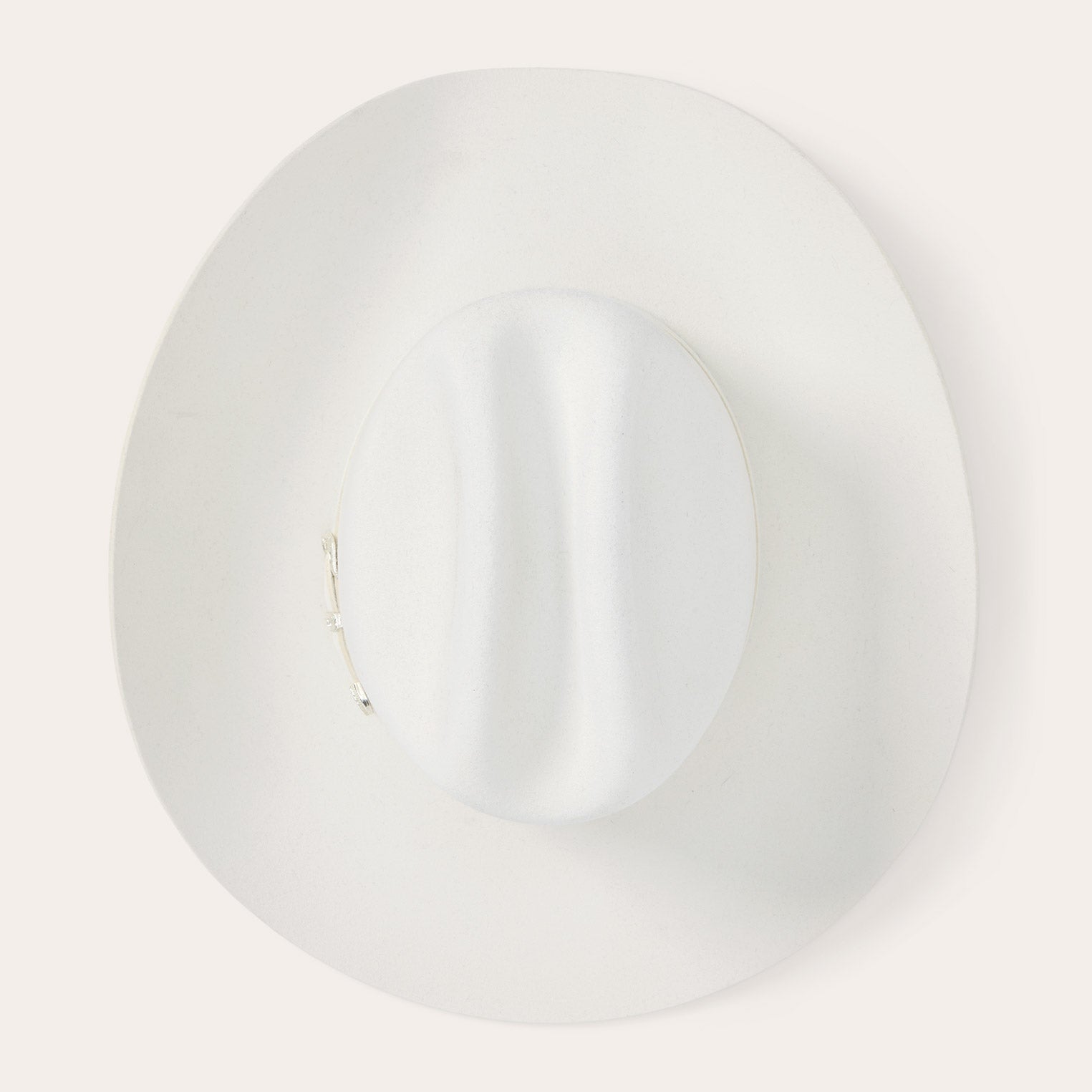 Stetson Deadwood 4X white cowboy hat, back view