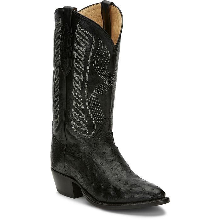 TONY LAMA MCCANDLES FULL QUILL BLACK - 8255