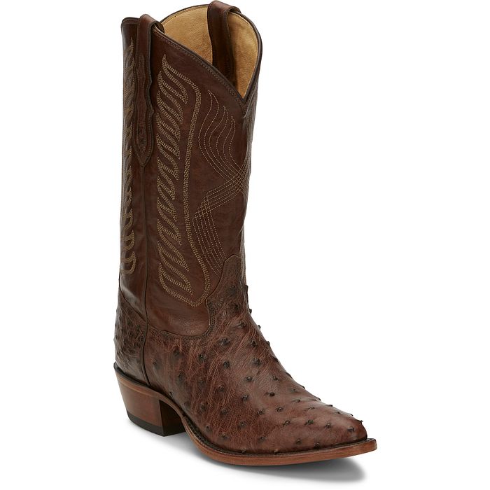 TONY LAMA MCCANDLES FULL QUILL Chocolate Brown - 8256