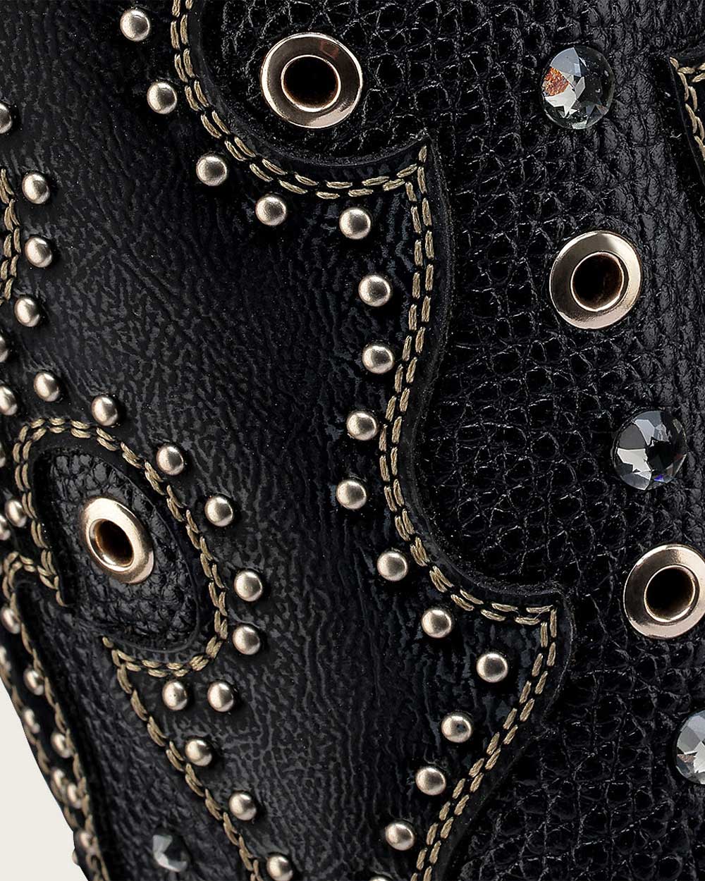 CUADRA WOMEN CU869 BLACK PYHON & BOVINE Leather Western Boots
