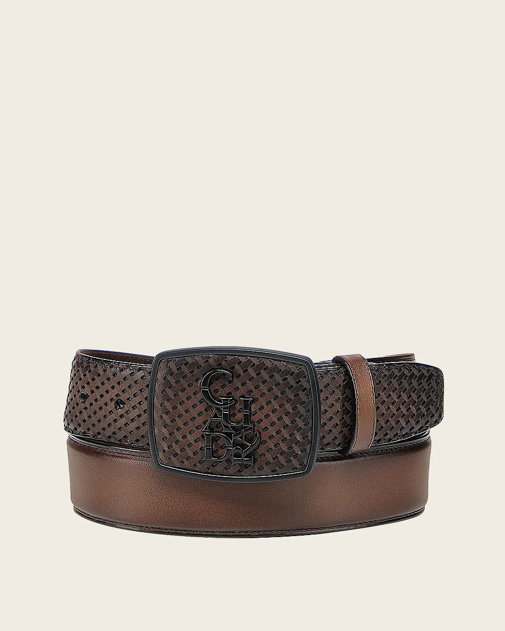 Cuadra Men's Honey brown bovine western Belt