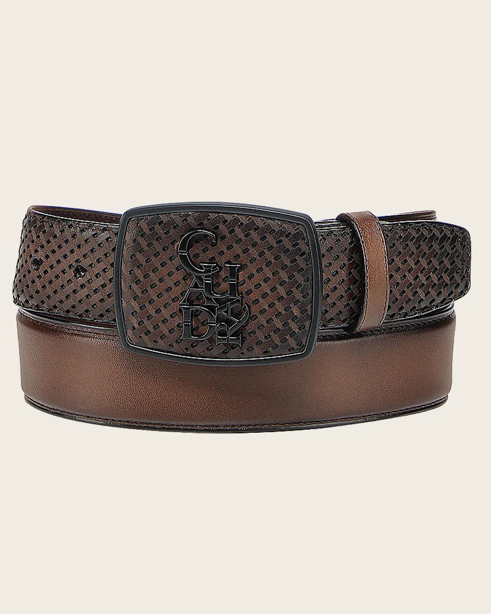 Cuadra Belt Honey brown bovine western