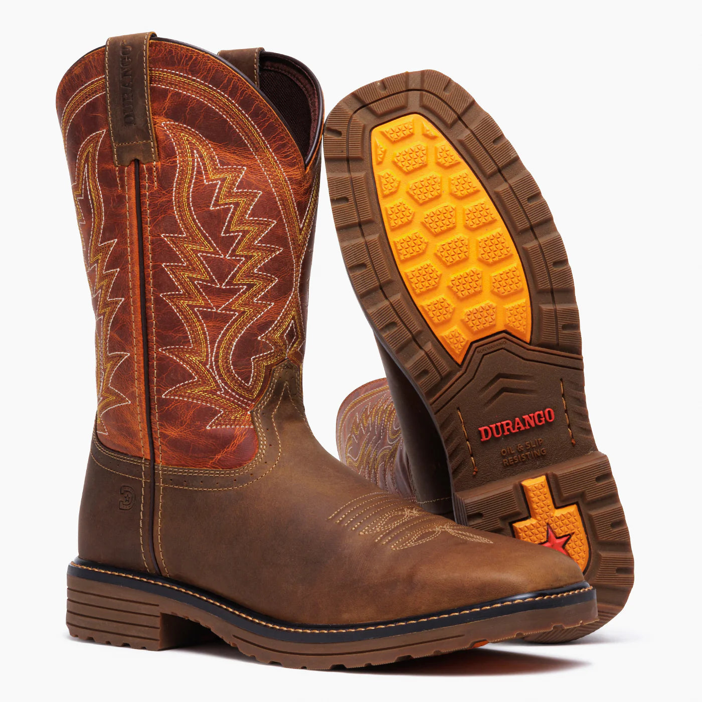 DDB0528 DURANGO Tan Sadle and Rusty Blaze men EE