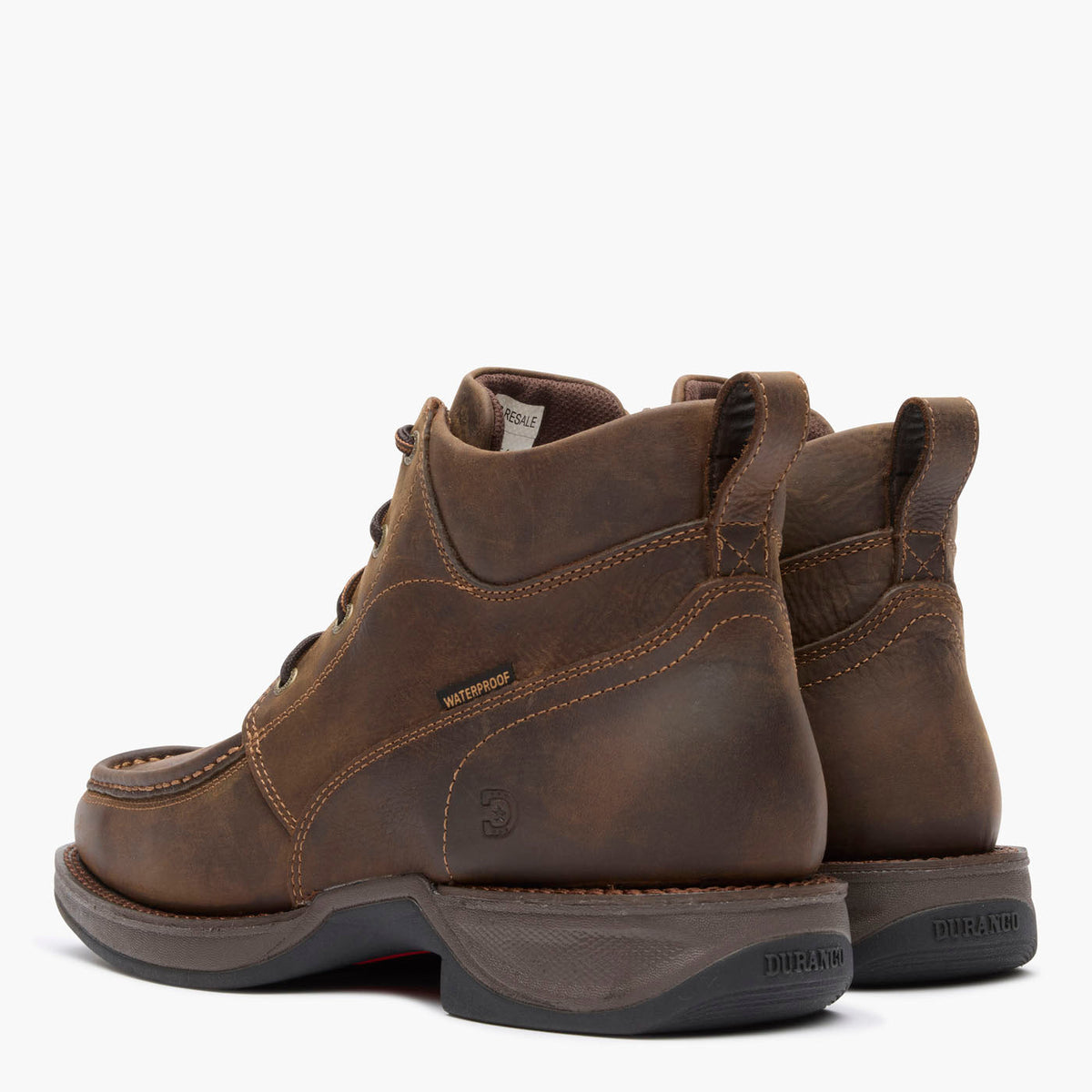 Durango DDB0544 men's dark earth chukka boots, pair back view