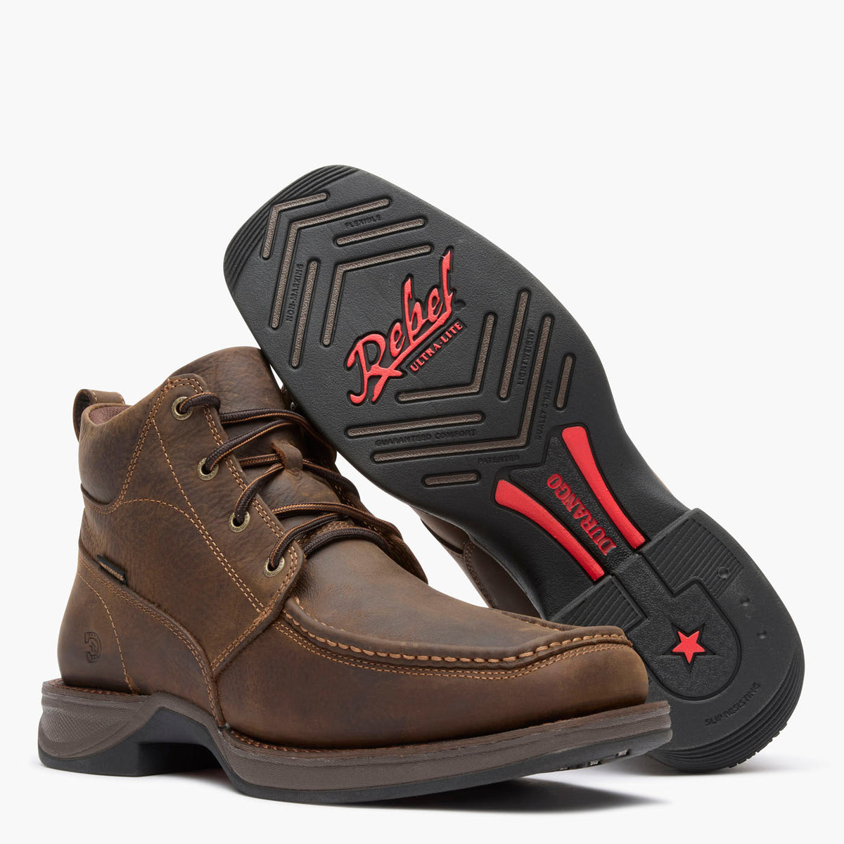 Durango DDB0544 men's dark earth chukka boot, slip-resisting Ultra-Lite outsole