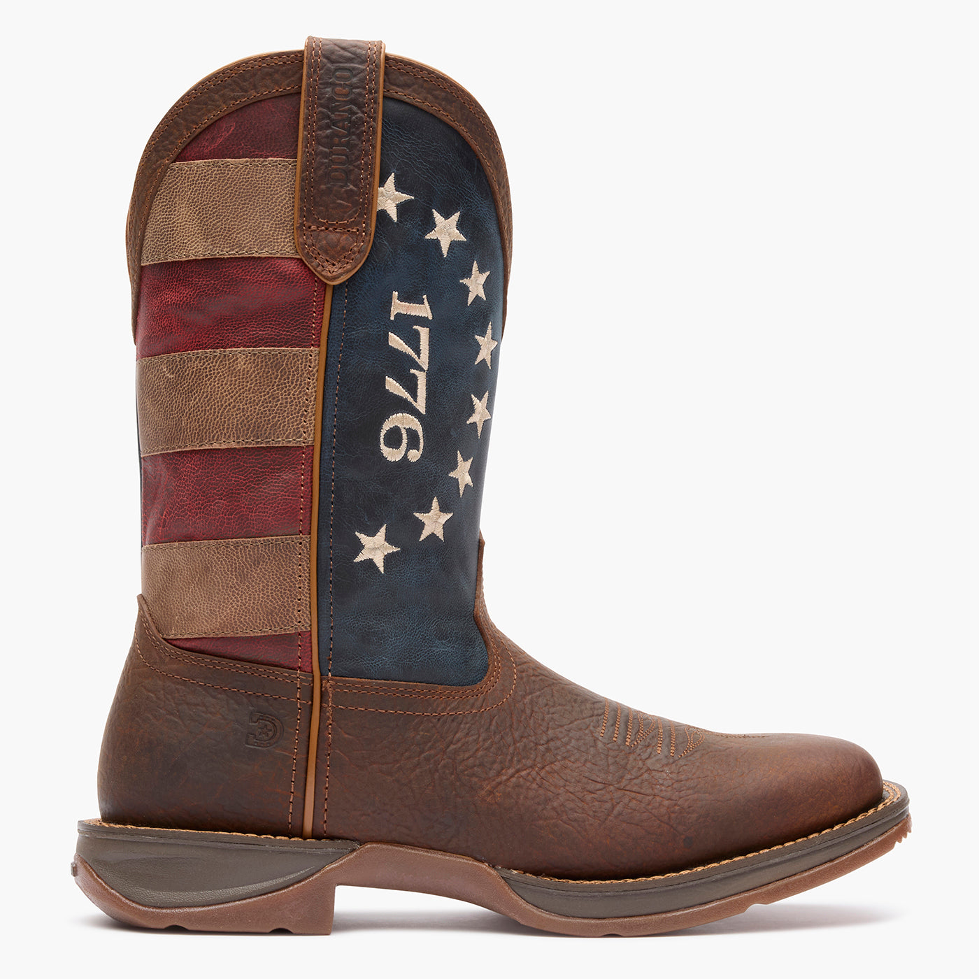 Durango Rebel America 250 DDB0566 boots, outer side profile view