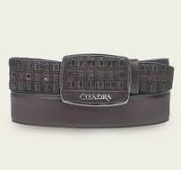 Cuadra Men’s Brown Hand-Painted Bovine Leather Western Belt BC401