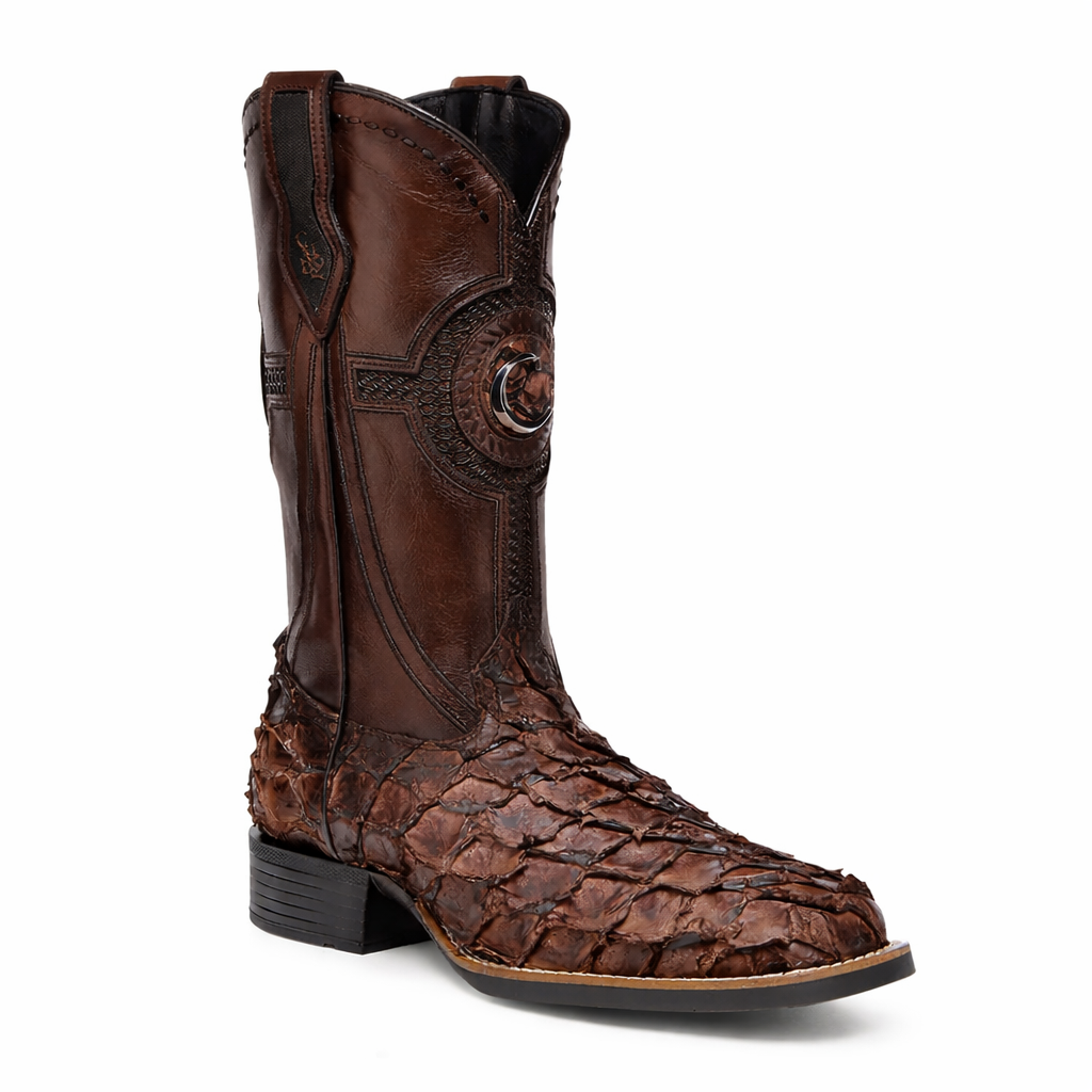 Cuadra Pirarucu Cowboy Boots EE Brown Square Toe CU788