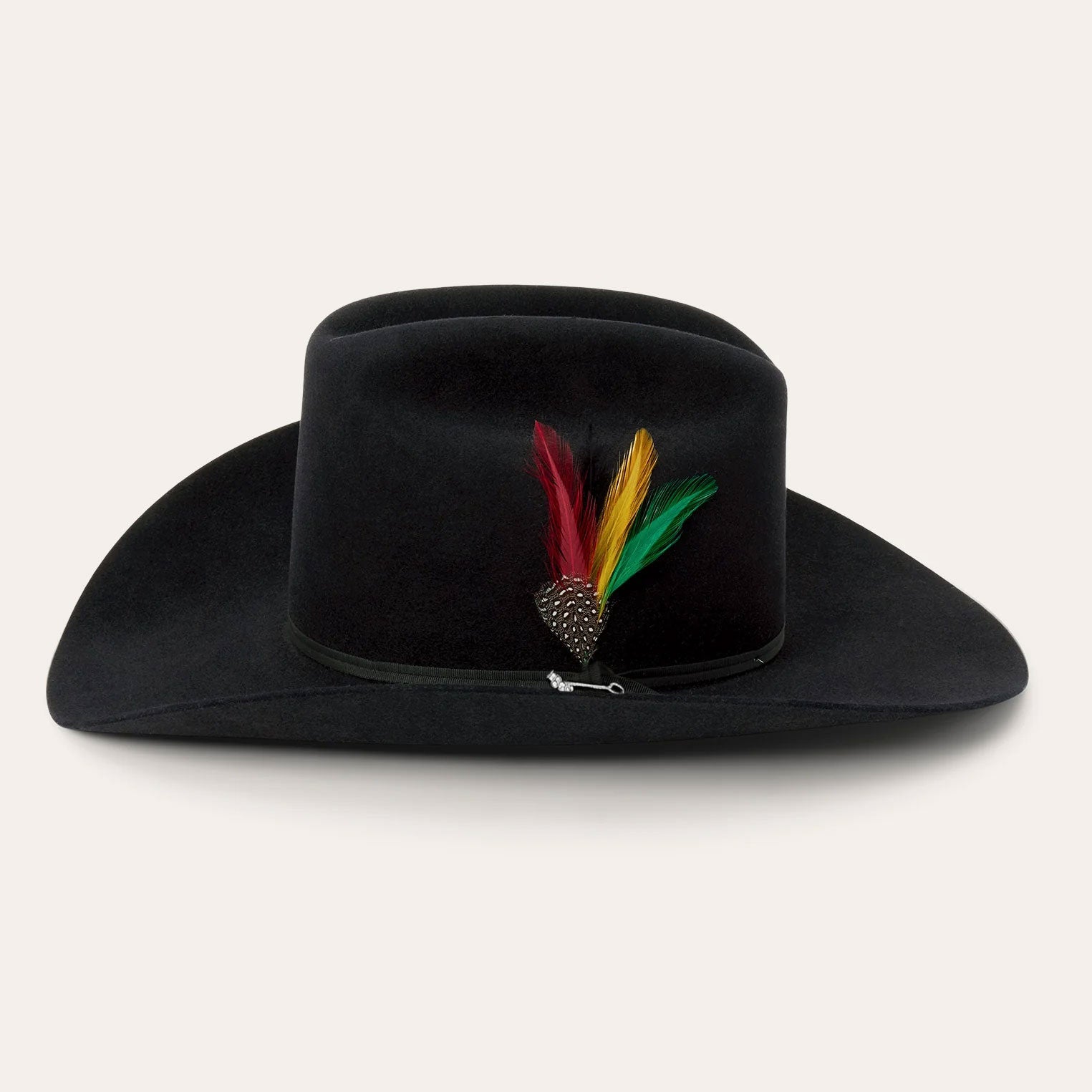 Stetson Rancher 6X black cowboy hat back view