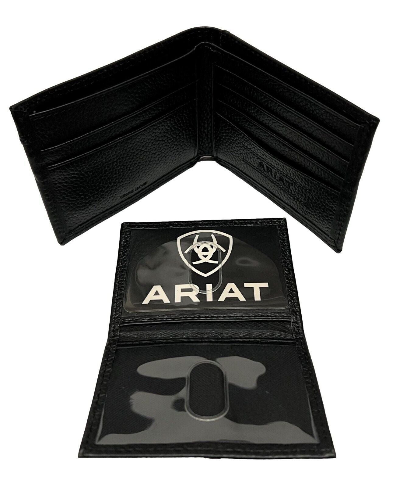 Ariat Men's Removable Passcase Black Bifold A3549901