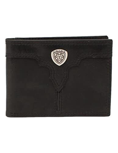 Ariat Men's Removable Passcase Black Bifold A3549901