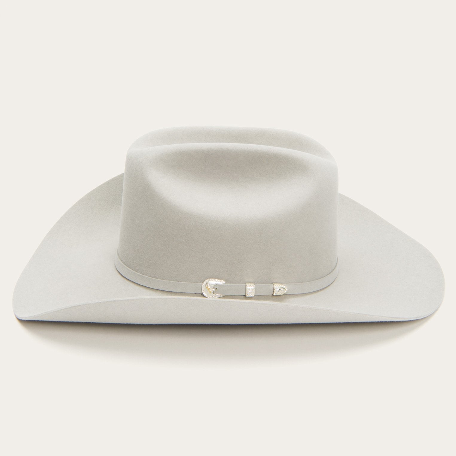 Stetson Shasta 10X mist grey cowboy hat back view