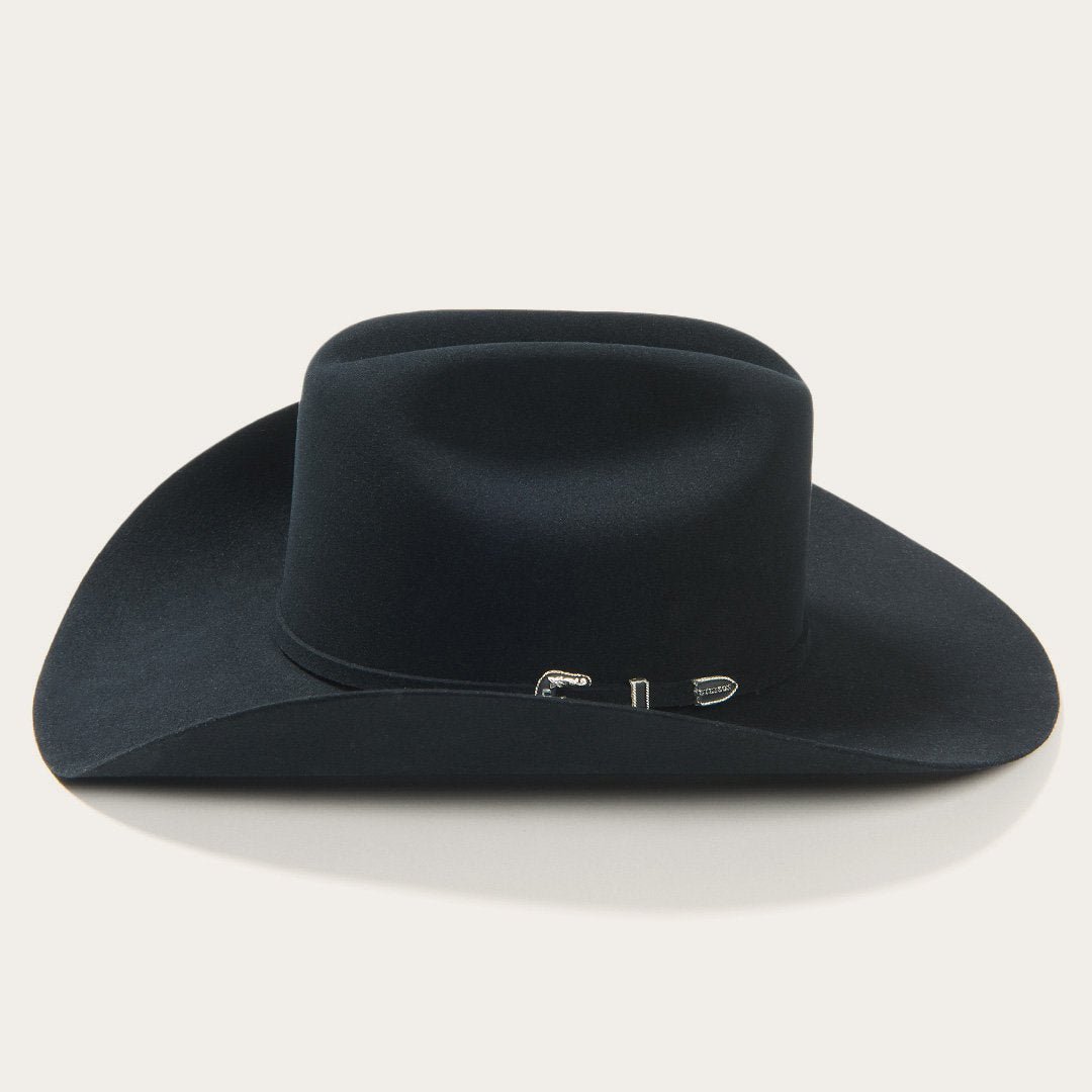 Stetson Skyline 6X black cowboy hat, three-quarter view