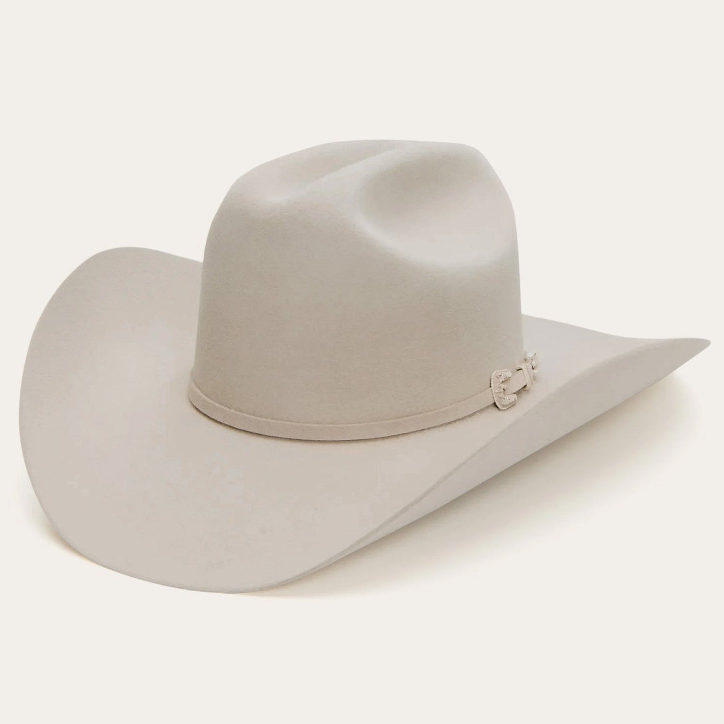 Stetson Skyline 6X silverbelly cowboy hat, side profile