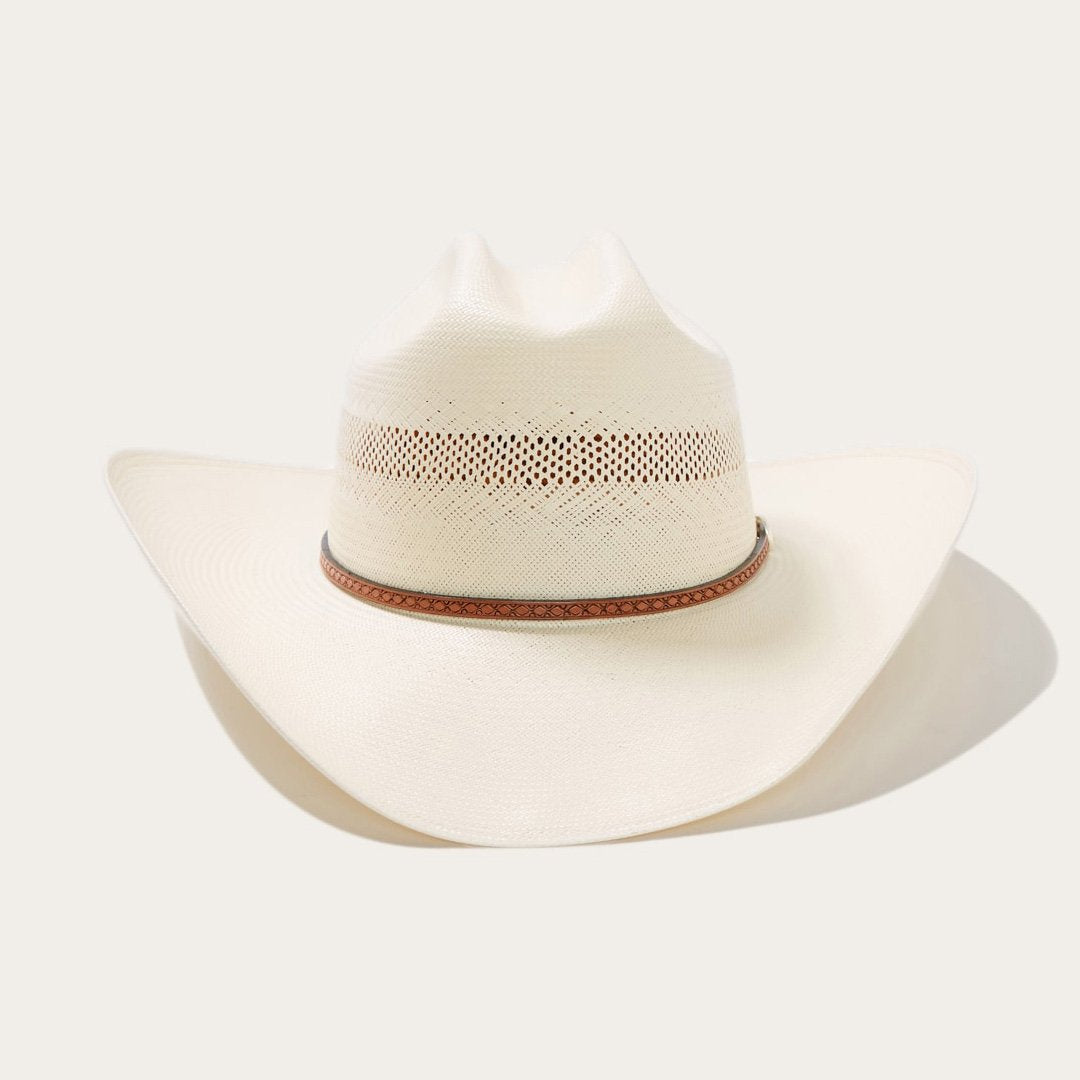 Stetson Griffin 100X natural shantung straw cowboy hat