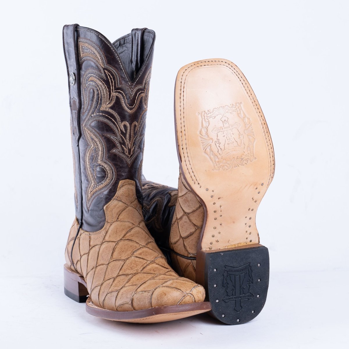Bota Tanner Mark Caballero Print Monster Fish Punta Cuadrada Orix - TM207024