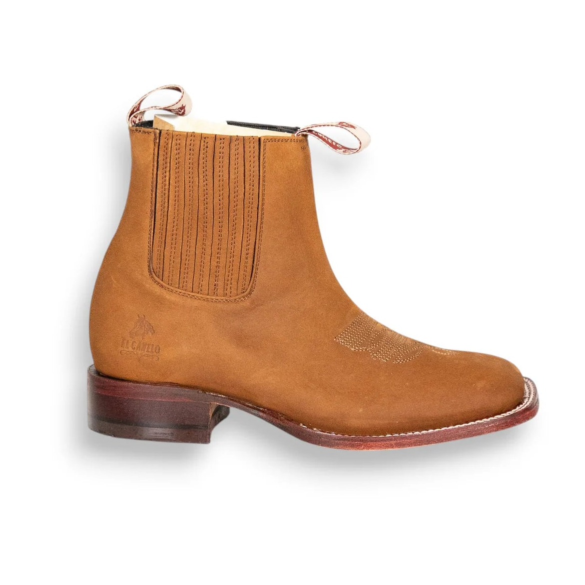 El Canelo El Paso Taupe Buck Ankle Boot
