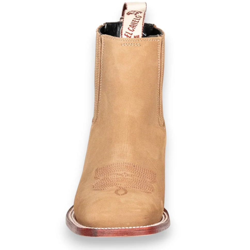 El Canelo  Sand Suede Ankle Boot