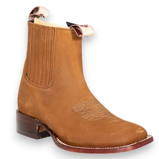 El Canelo El Paso Taupe Buck Ankle Boot