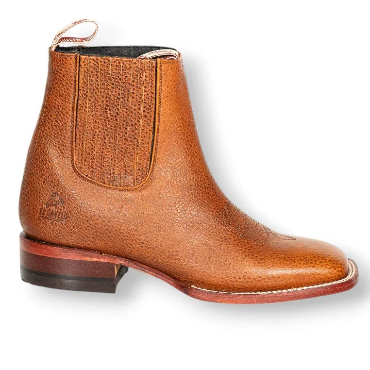 El Canelo Tan Leather Ankle Boot